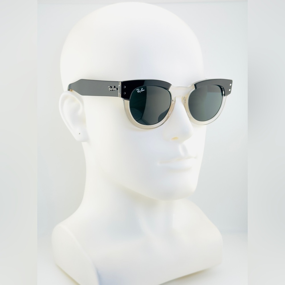Ray-Ban Mega Hawkeye Sunglasses RB0298S black Transparent Frame Gray Lenses